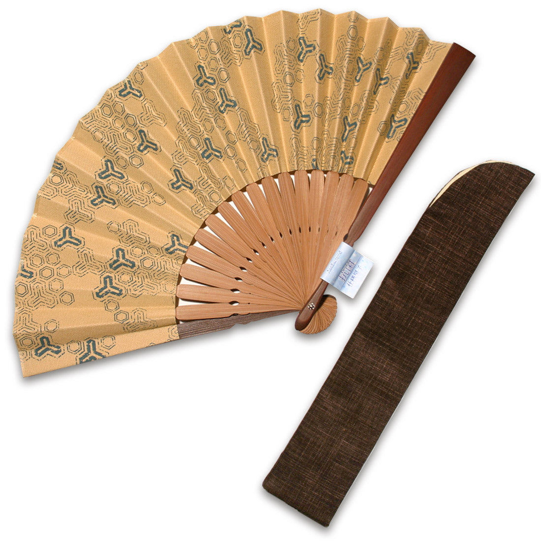 布扇子 「和柄抗菌」 差し袋セット