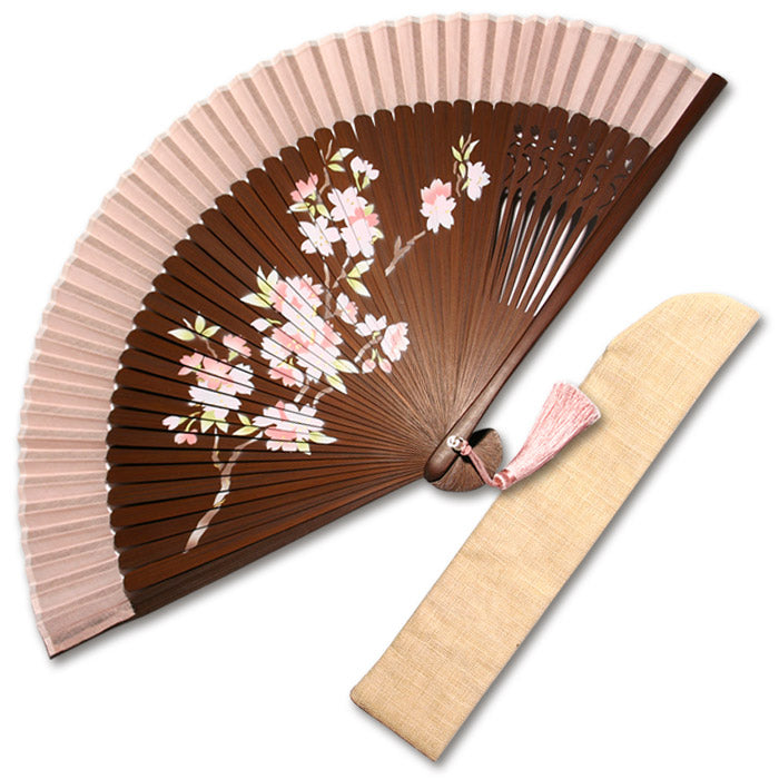 布扇子 「桜花爛漫」 差し袋セット