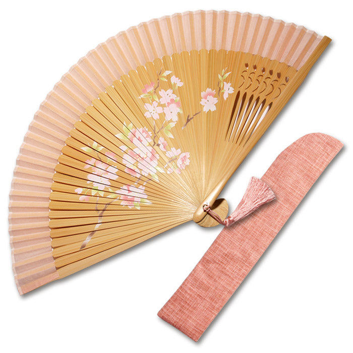布扇子 「桜花爛漫」 差し袋セット