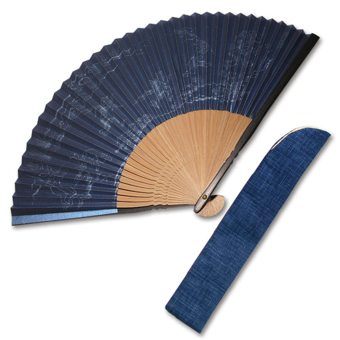 紙扇子 「鳥獣戯画」 差し袋セット