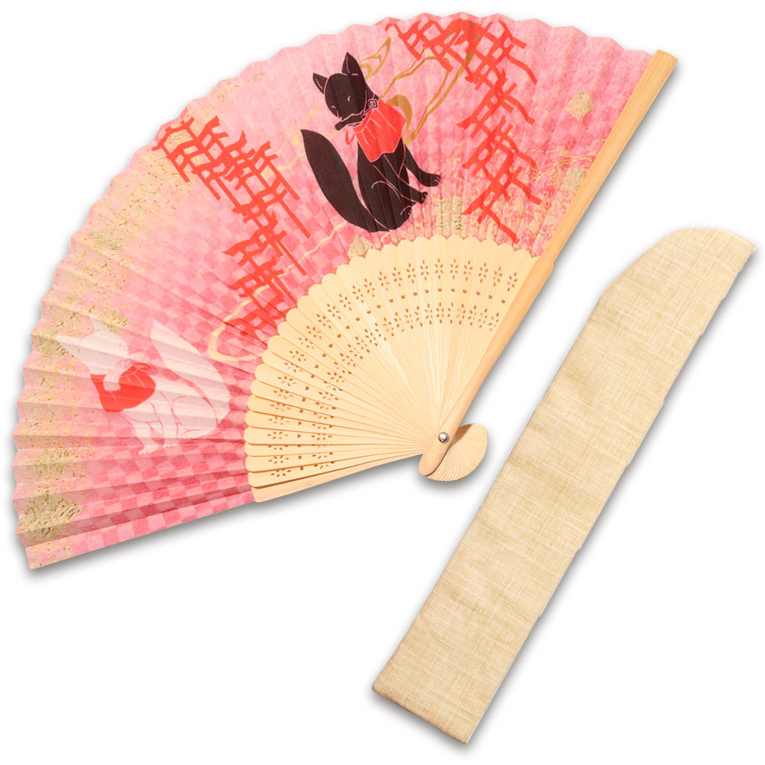 布扇子 「CooL Japan」差し袋セット