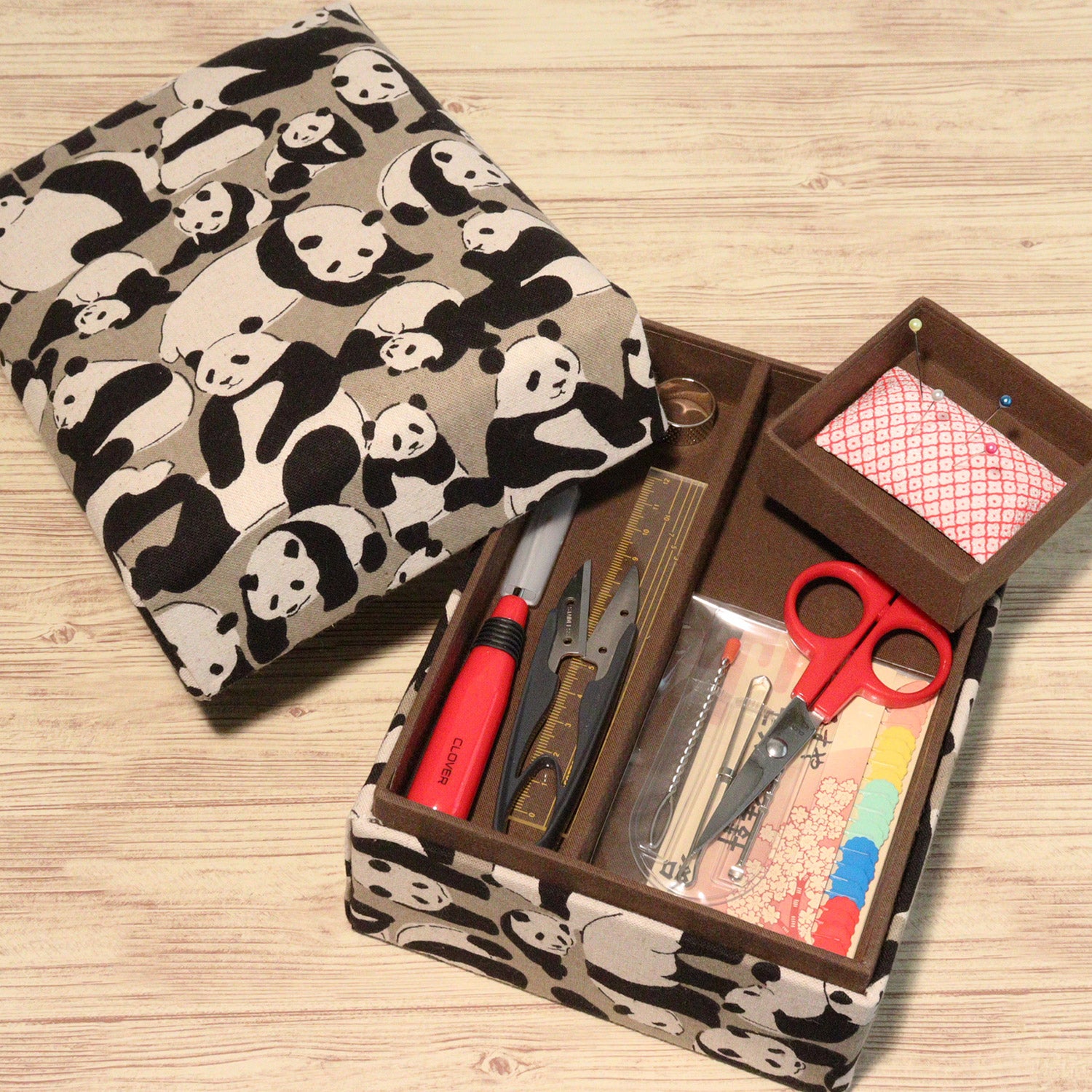 ちょっと小さめサイズのソーイングボックス ソーイングボックス（ナチュラル） – ジェイハンズ 京都