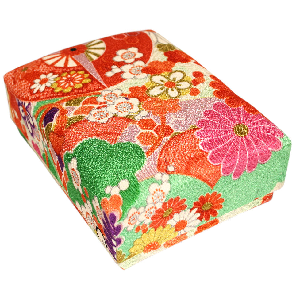 ちりめん文庫箱 裁縫箱(中)