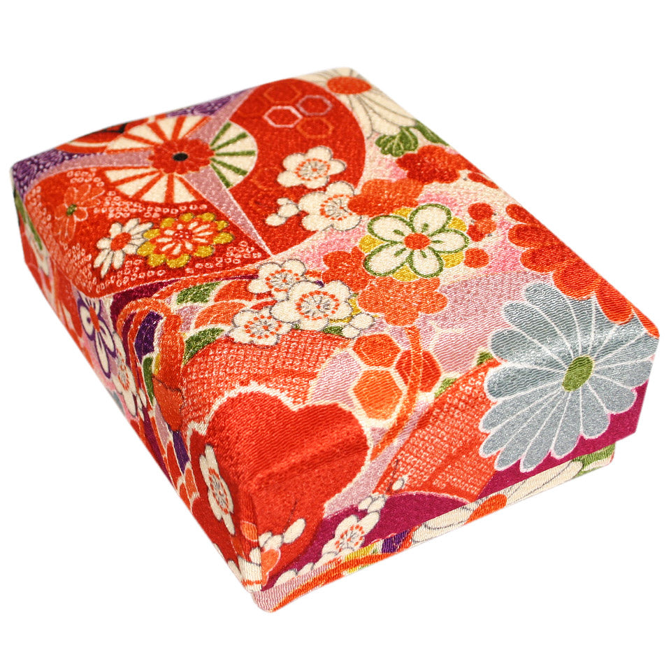 ちりめん文庫箱 裁縫箱(中)