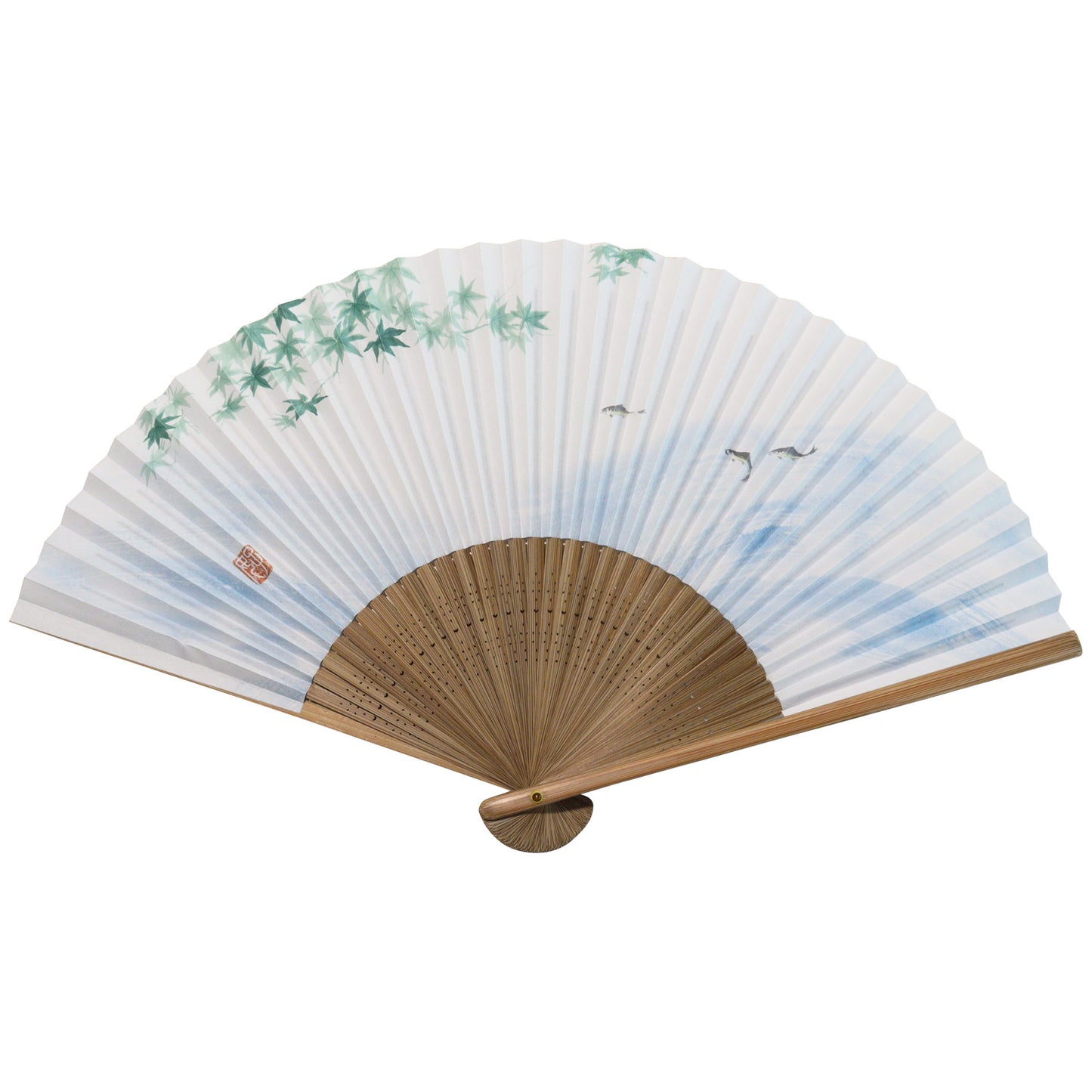 紙扇子 「唐木 楓鮎」