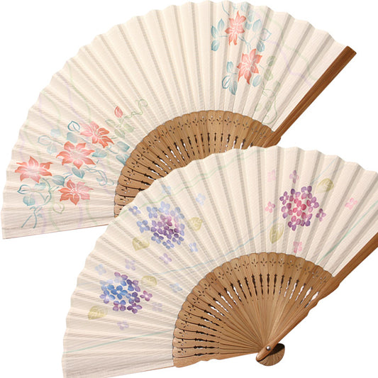 布扇子 「あわいろ和花」