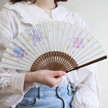 布扇子 「あわいろ和花」