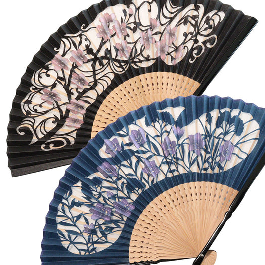 布扇子 「花額透かし」
