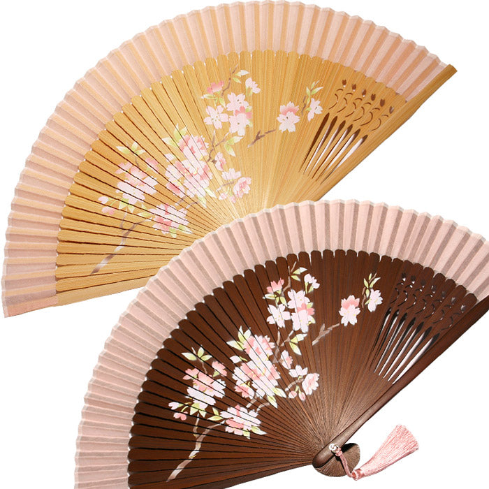 Cloth fan "Cherry Blossom in Full Bloom"