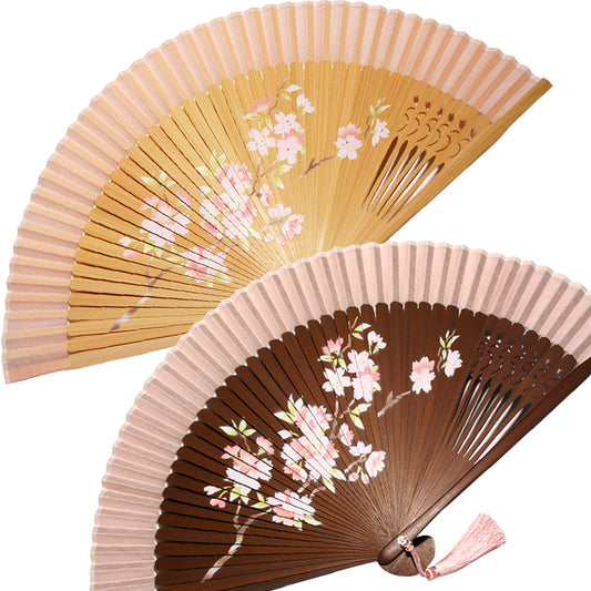 Cloth fan "Cherry Blossom in Full Bloom"