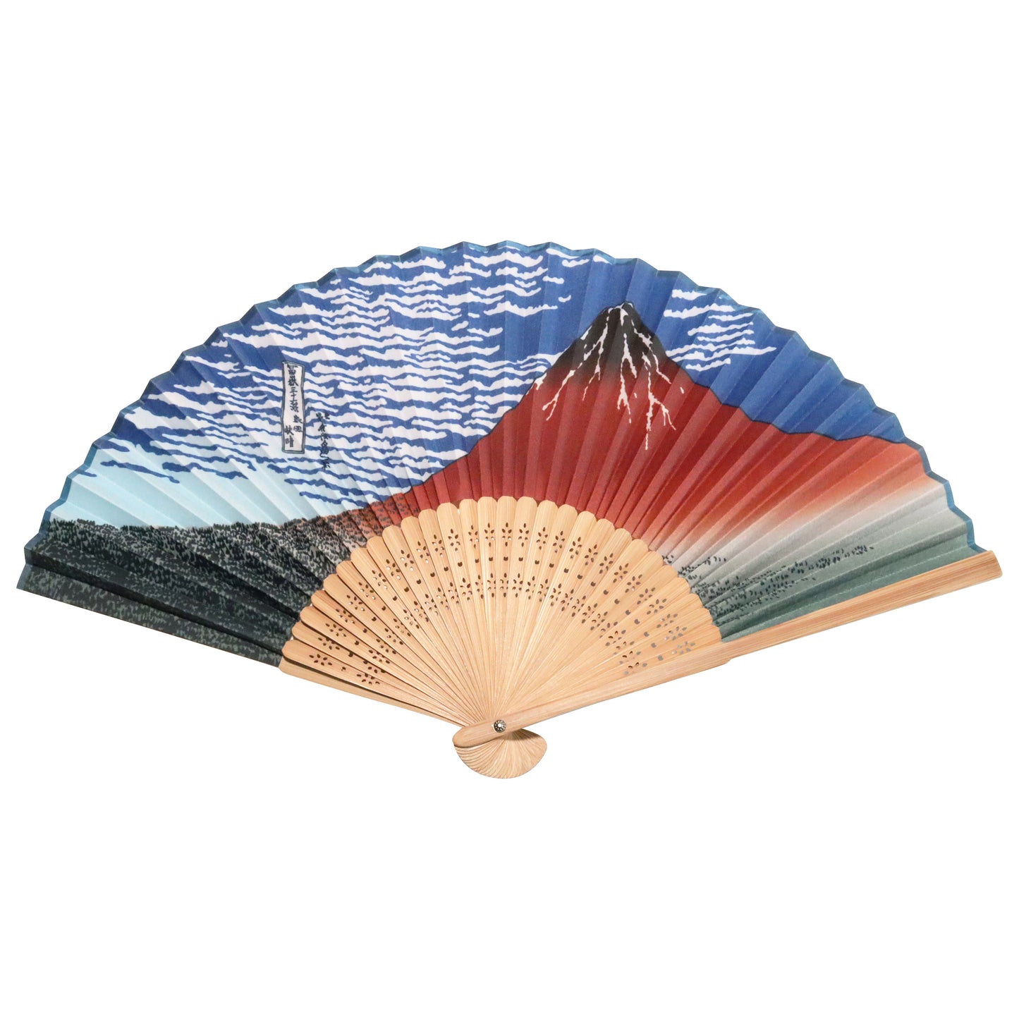 布扇子 「北斎」