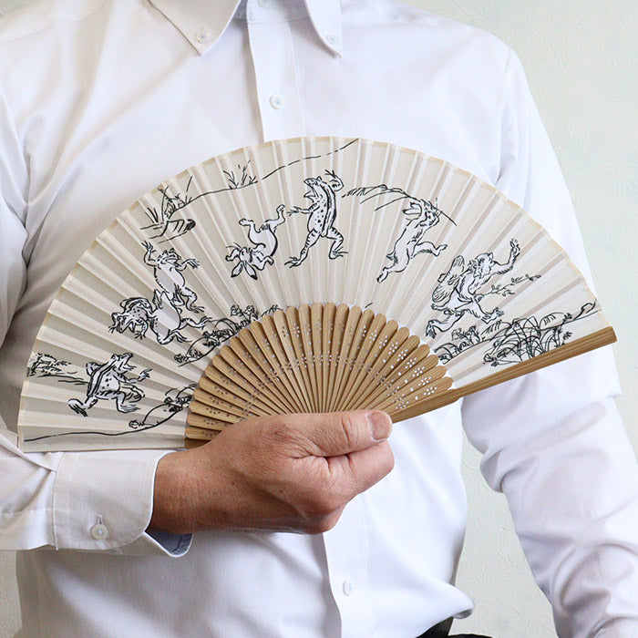 布扇子 「北斎」