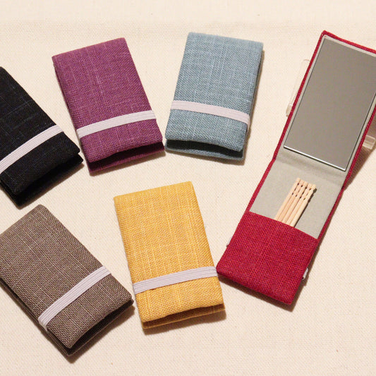 Toothpick Holder with Mirror (Natural Color Series)