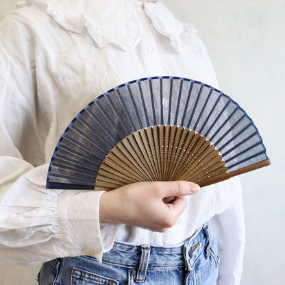 布扇子 「ミニ扇無地」 差し袋セット